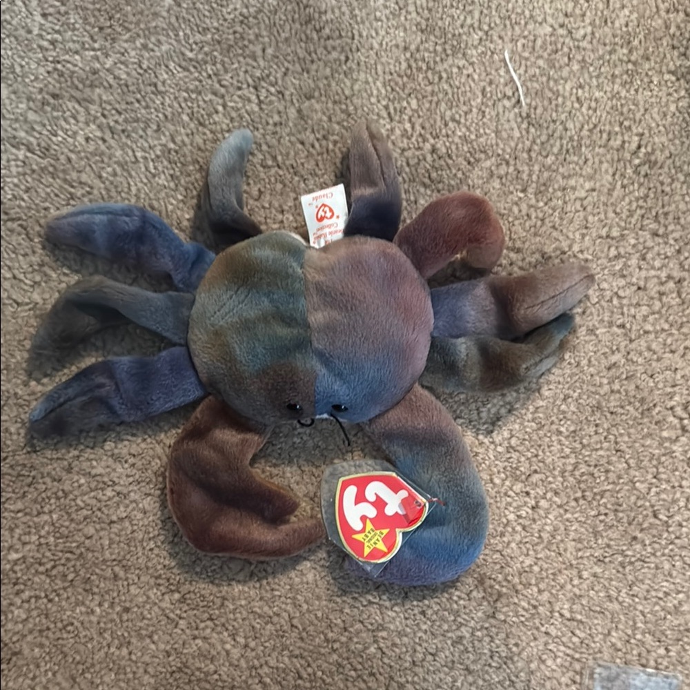 TY Beanie Baby Crab Plush Toy - Multicolor